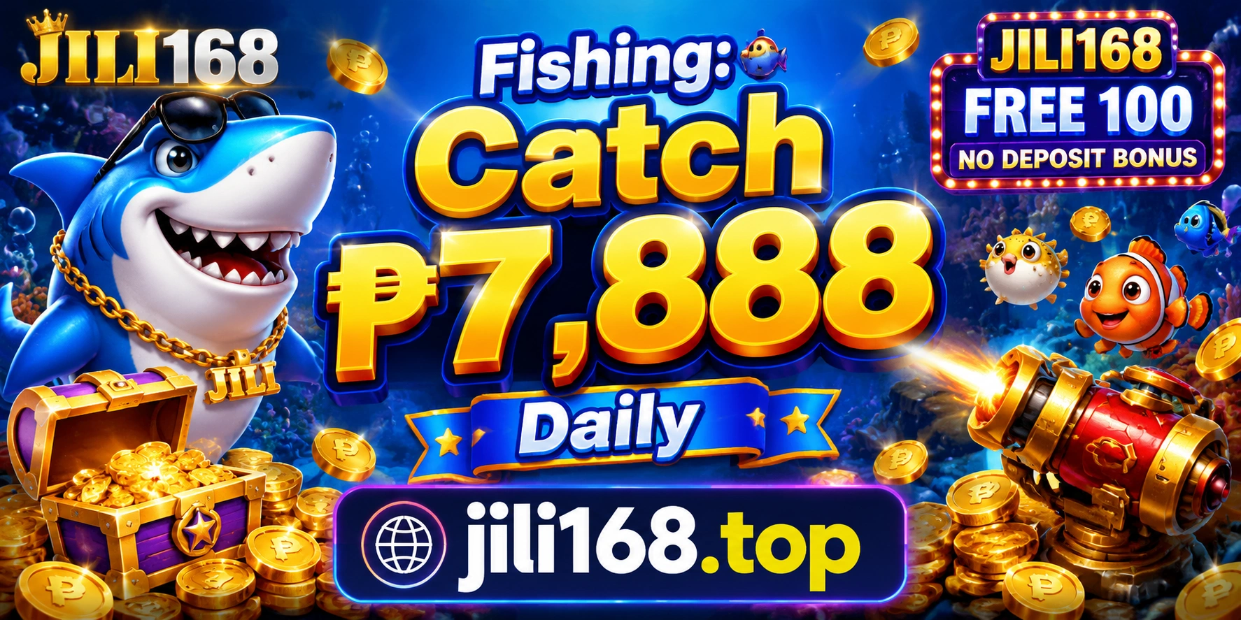 Mobile fishing game lobby with multiple rooms and fish hunting options