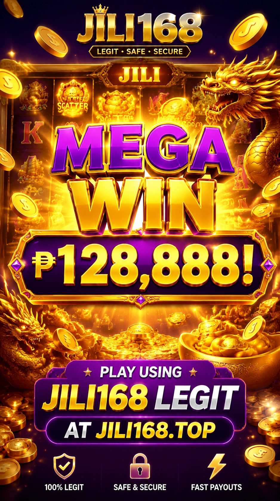 Bright slot reels with a polished casino game interface for category browsing